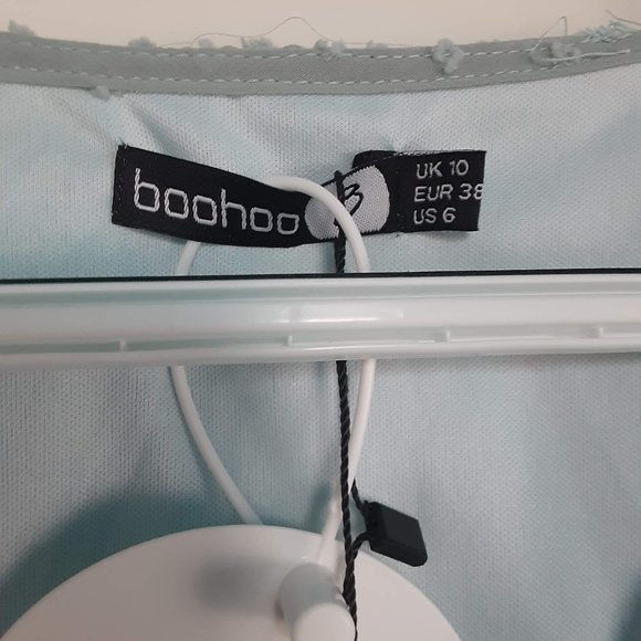 Boohoo Swiss Dot Wrap Dress - Picture 5 of 5